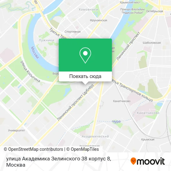 Карта улица Академика Зелинского 38 корпус 8