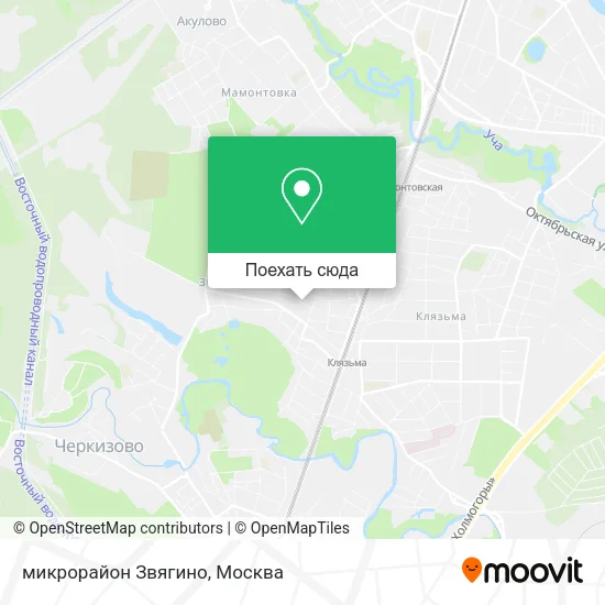 Карта микрорайон Звягино