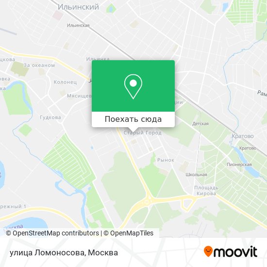 Карта улица Ломоносова