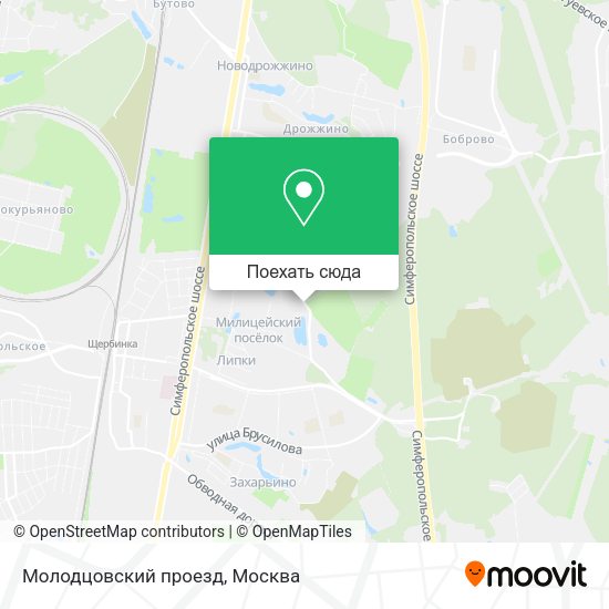 Карта Молодцовский проезд