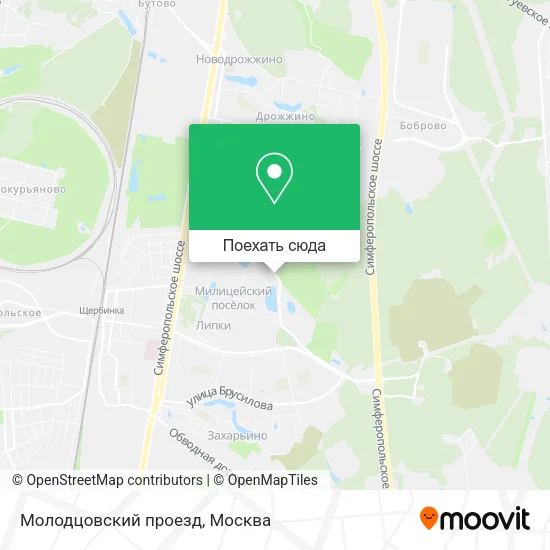 Карта Молодцовский проезд