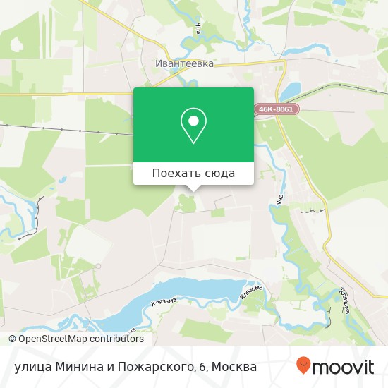 Карта улица Минина и Пожарского, 6