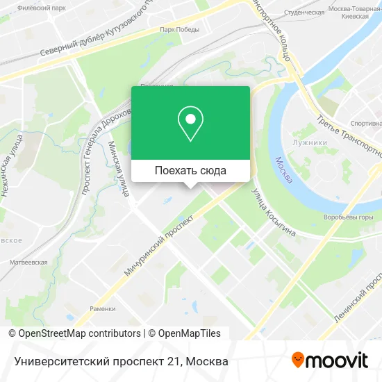Карта Университетский проспект 21