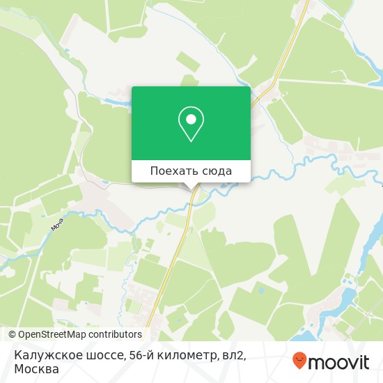 Карта Калужское шоссе, 56-й километр, вл2