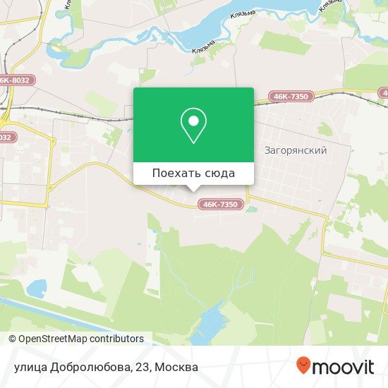 Карта улица Добролюбова, 23
