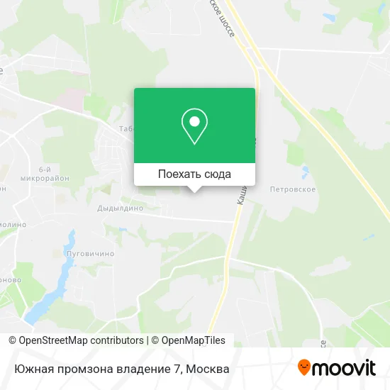 Карта Южная промзона владение 7