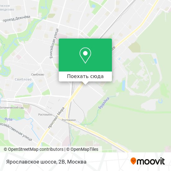 Карта Ярославское шоссе, 2В