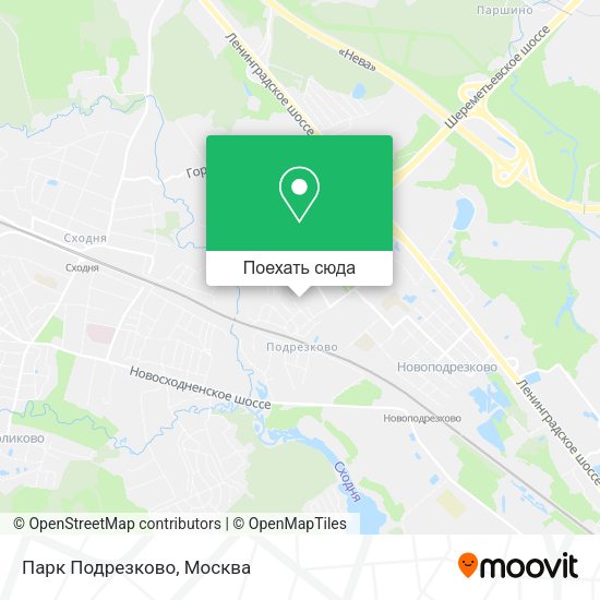 Карта Парк Подрезково