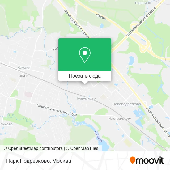 Карта Парк Подрезково
