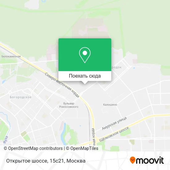 Карта Открытое шоссе, 15с21