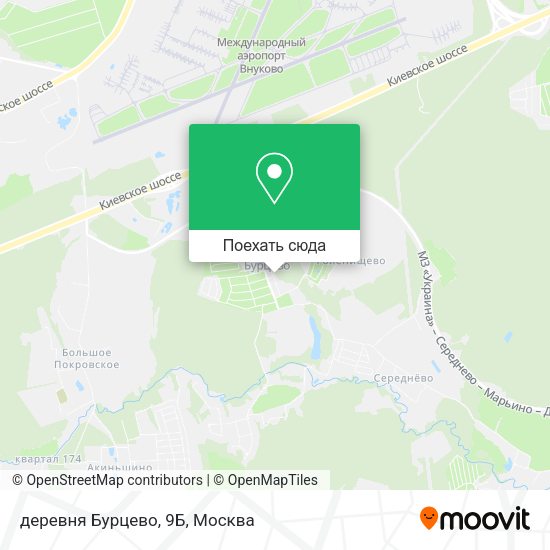 Карта деревня Бурцево, 9Б