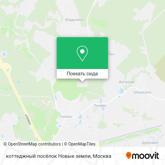 Карта коттеджный посёлок Новые земли