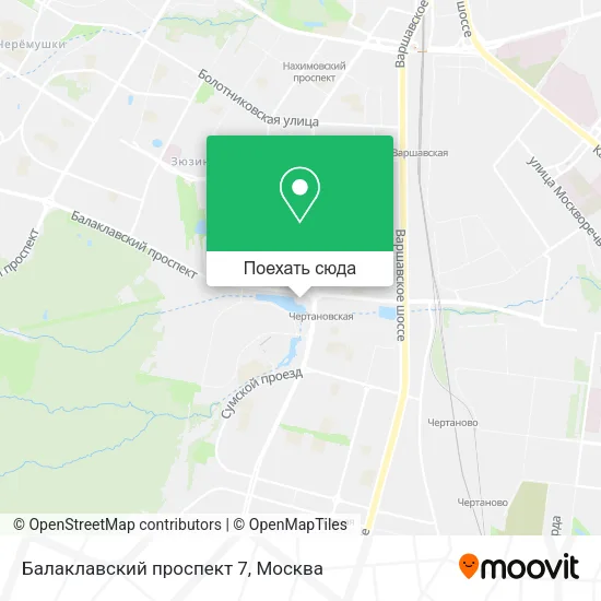 Карта Балаклавский проспект 7