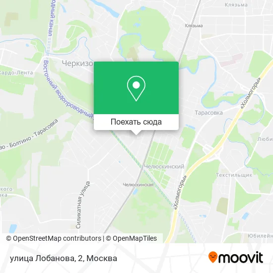 Карта улица Лобанова, 2
