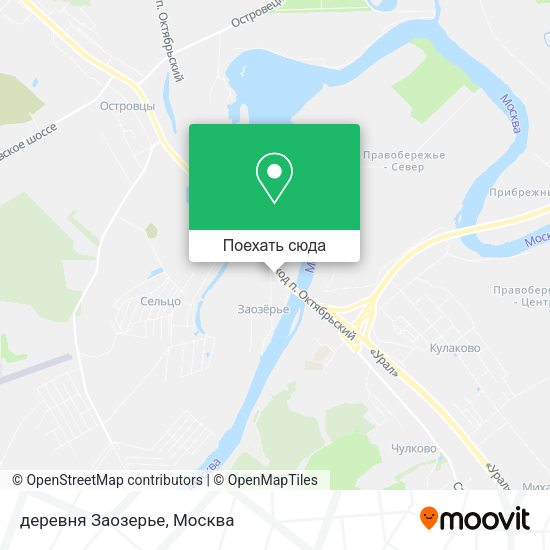 Карта деревня Заозерье