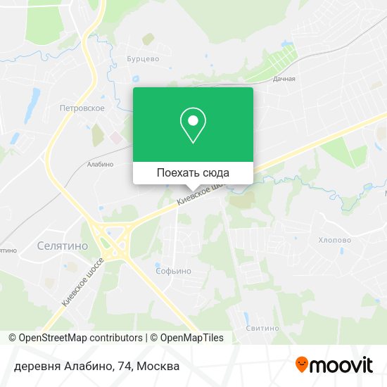 Карта деревня Алабино, 74
