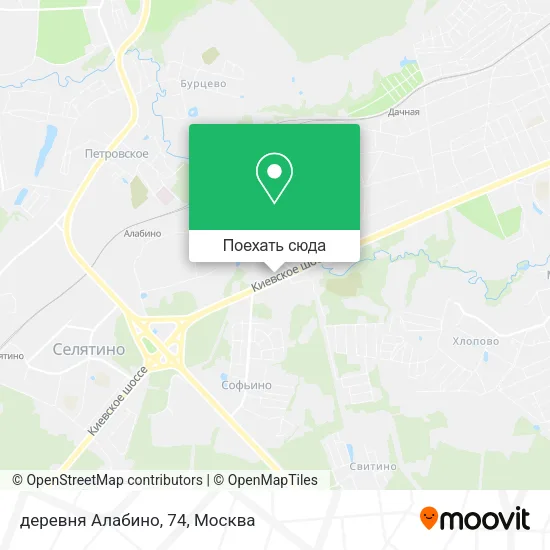 Карта деревня Алабино, 74