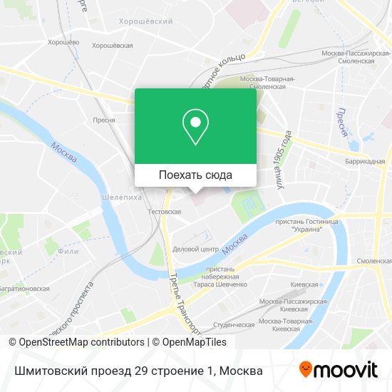 Карта Шмитовский проезд 29 строение 1