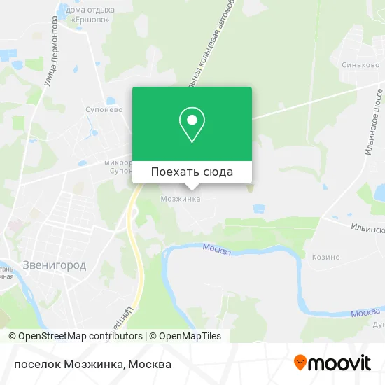 Карта поселок Мозжинка