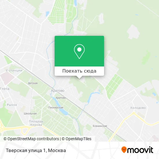 Карта Тверская улица 1