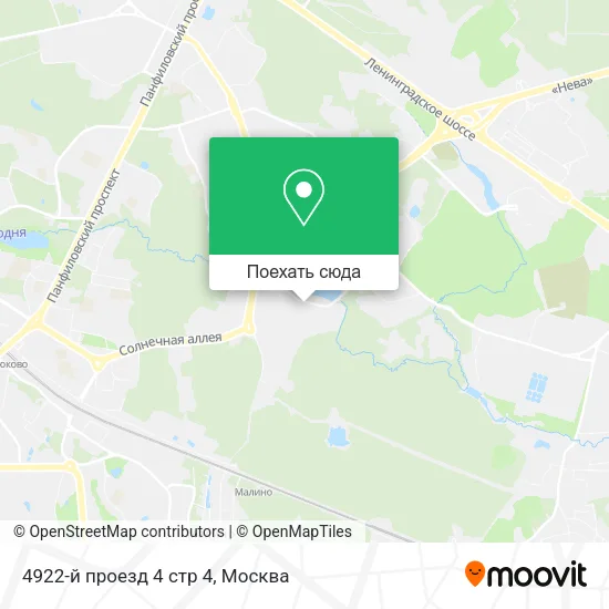 Карта 4922-й проезд 4 стр 4