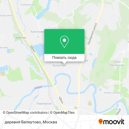 Карта деревня Белеутово