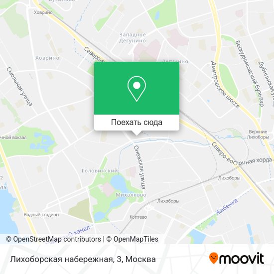 Карта Лихоборская набережная, 3