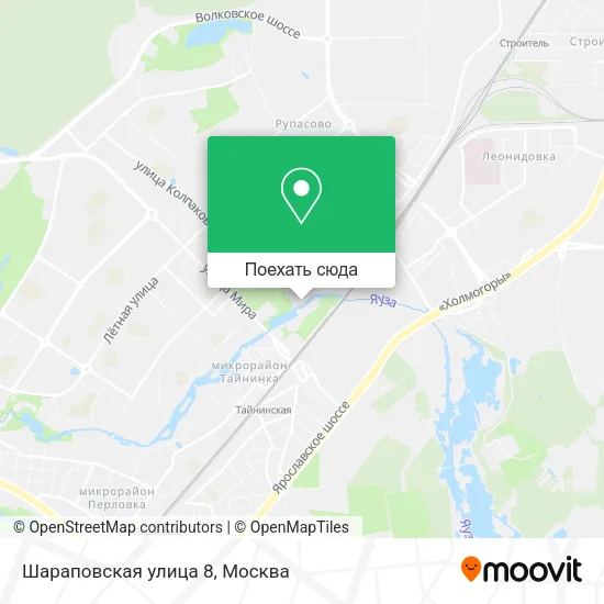 Карта Шараповская улица 8