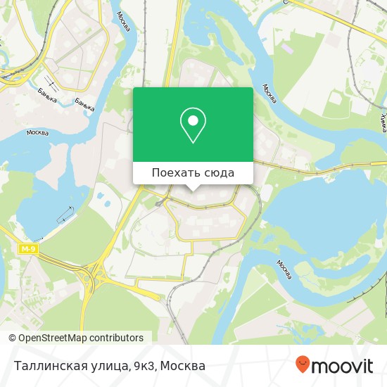 Карта Таллинская улица, 9к3