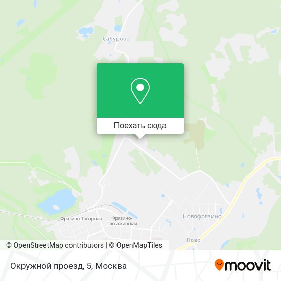 Карта Окружной проезд, 5