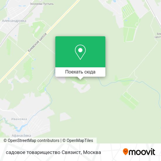 Карта садовое товарищество Связист