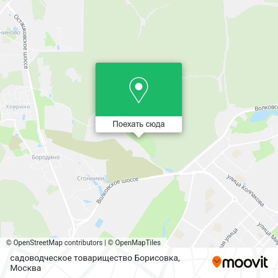 Карта садоводческое товарищество Борисовка