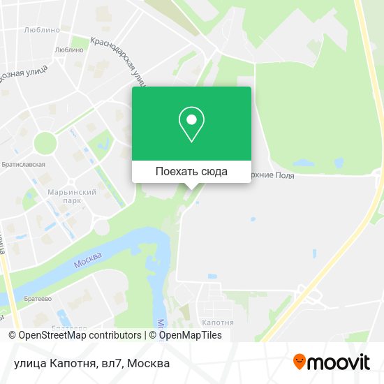 Карта улица Капотня, вл7