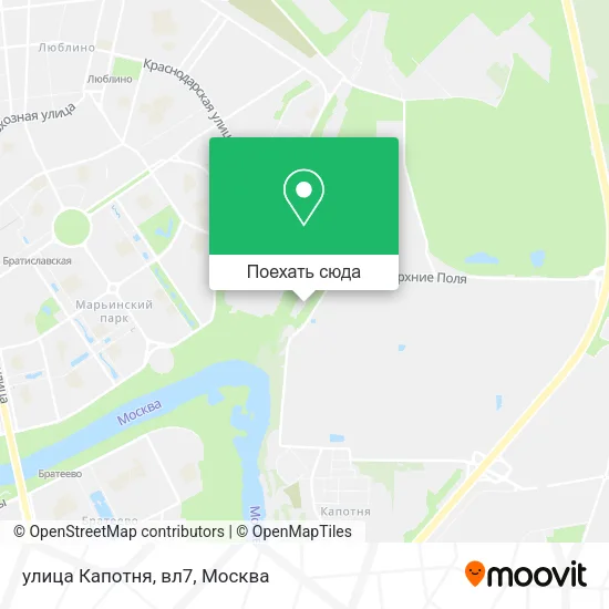 Карта улица Капотня, вл7