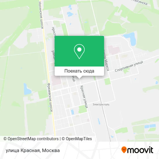 Карта улица Красная