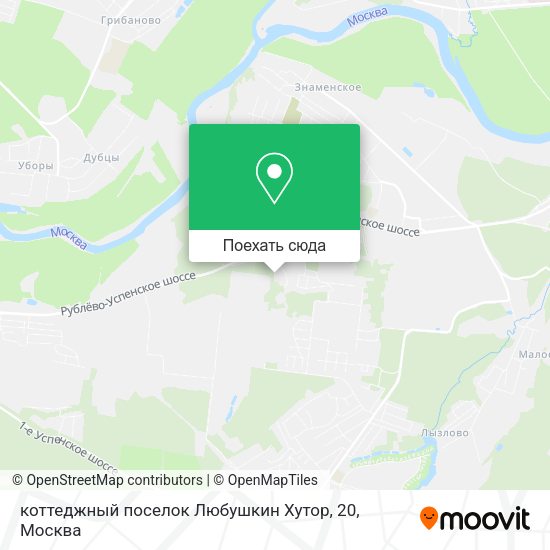 Карта коттеджный поселок Любушкин Хутор, 20