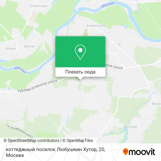 Карта коттеджный поселок Любушкин Хутор, 20