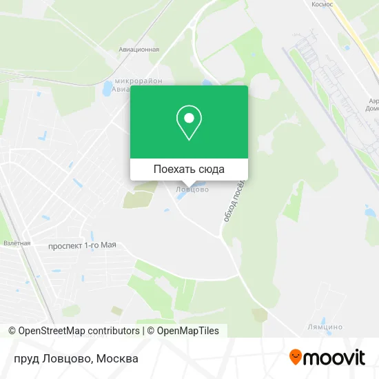 Карта пруд Ловцово