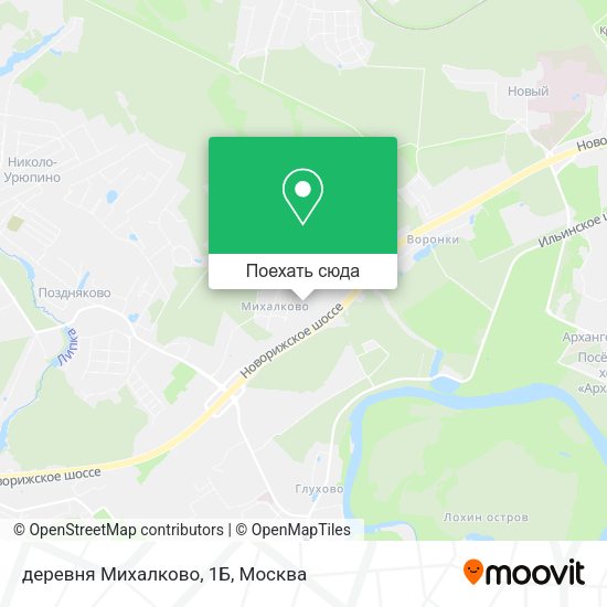 Карта деревня Михалково, 1Б