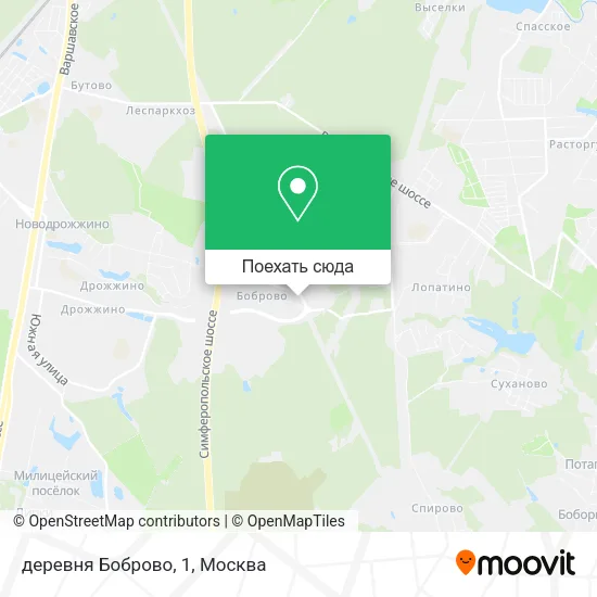 Карта деревня Боброво, 1
