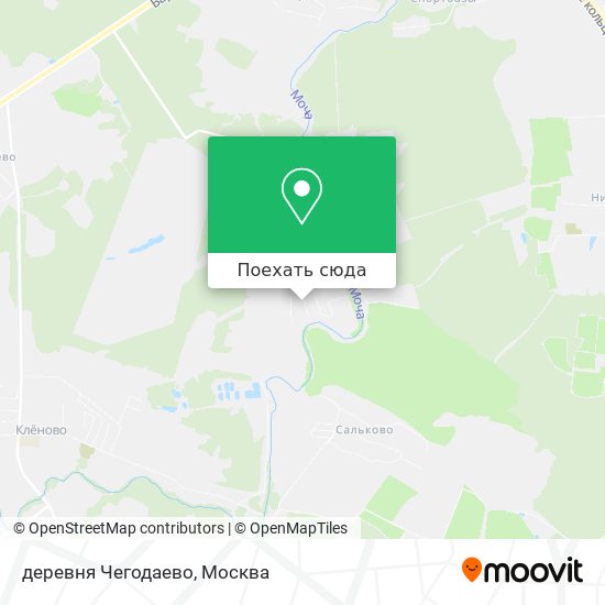 Карта деревня Чегодаево