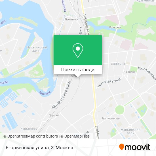 Карта Егорьевская улица, 2