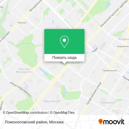 Карта Ломоносовский район