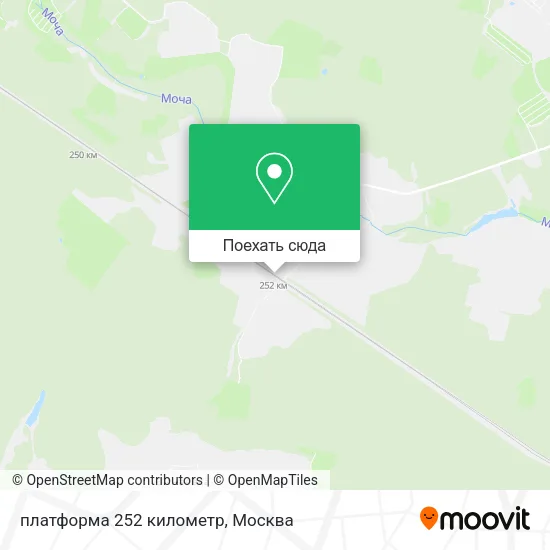 Карта платформа 252 километр