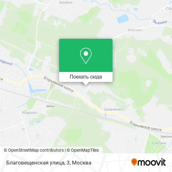 Карта Благовещенская улица, 3