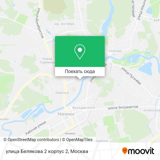 Карта улица Белякова 2 корпус 2