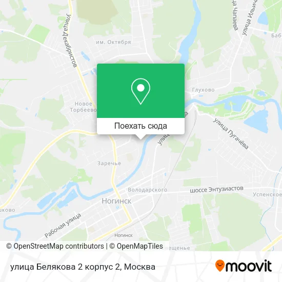 Карта улица Белякова 2 корпус 2