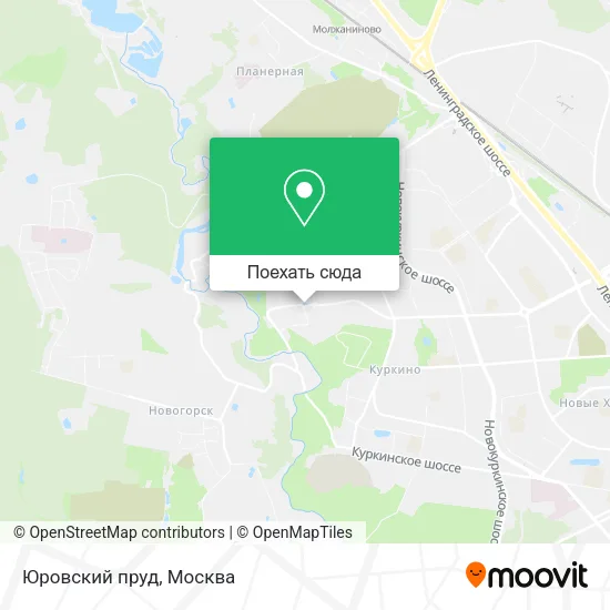 Карта Юровский пруд
