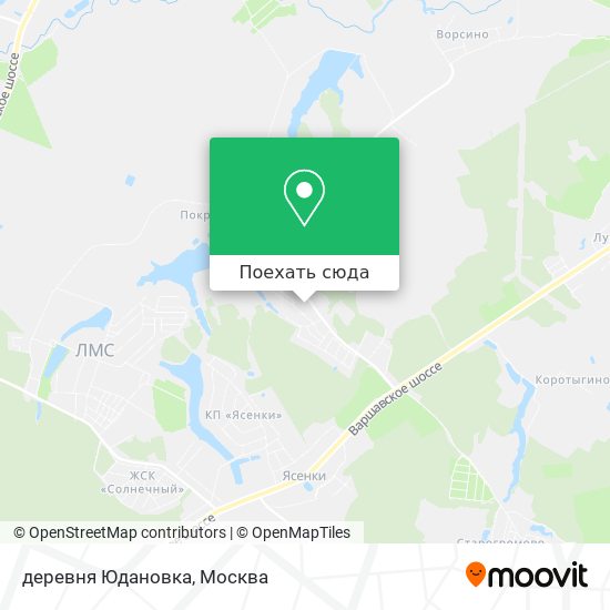 Карта деревня Юдановка
