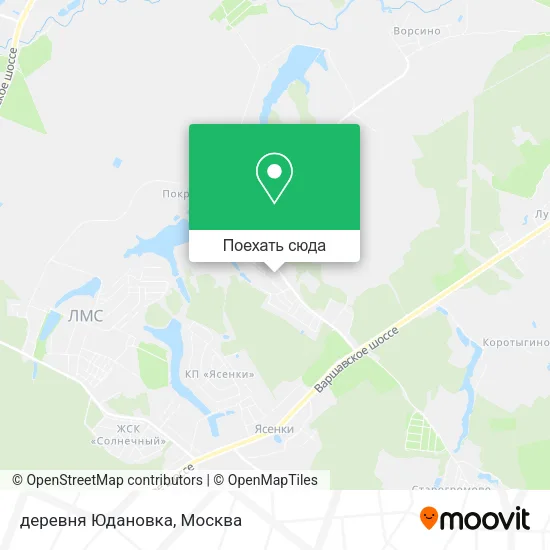 Карта деревня Юдановка